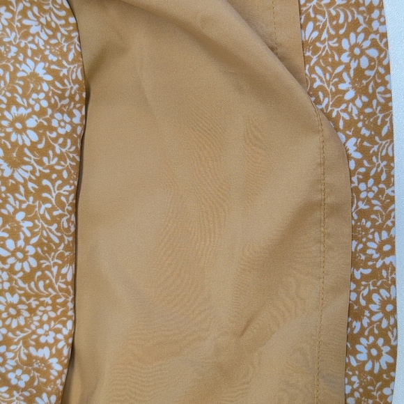 J Crew Pull On Pencil Midi Skirt Golden Floral Print Skirt Size  XXL NWT - Picture 8 of 9